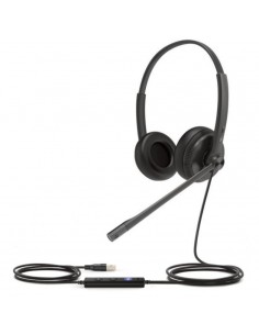 Yealink UH34 DUAL TEAMS auricular y casco Auriculares Alámbrico Diadema Oficina Centro de llamadas USB tipo A Negro