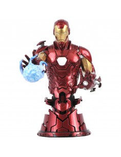 Iron man mini busto resina 15 cm 1 - 7 scale marvel comics