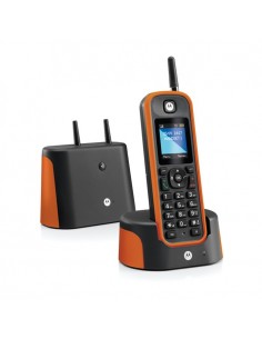 Motorola O201 Teléfono DECT Identificador de llamadas Negro, Naranja