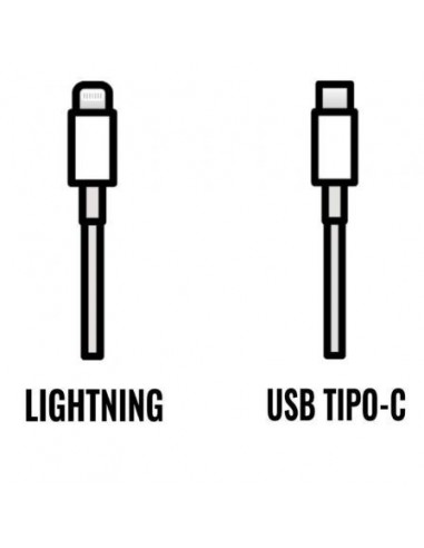 Cable de Carga Apple de conector USB-C a Lightning/ 2m