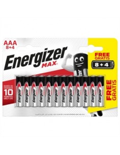 BLISTER 8 + 4 PILAS MAX TIPO LR03 (AAA) ENERGIZER E301531200