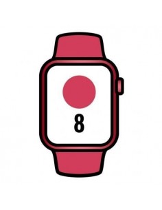 Apple Watch Series 8/ GPS/ Cellular/ 41mm/ Caja de Aluminio Rojo/ Correa Deportiva Rojo