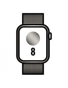 Apple Watch Series 8/ GPS/ Cellular/ 41mm/ Caja de Acero Inoxidable Grafito/ Correa Milanese Loop Grafito