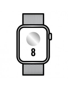 Apple Watch Series 8/ GPS/ Cellular/ 45mm/ Caja de Acero Inoxidable Plata/ Correa Milanese Loop Plata