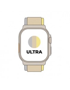 Apple Watch Ultra/ GPS/ Cellular/ 49mm/ Caja de Titanio/ Correa Loop Trail Amarilla/Beis S/M