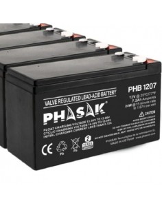 Batería Phasak PHB 1207 compatible con SAI/UPS PHASAK según especificaciones