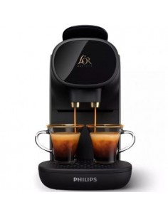 Cafetera de Cápsulas Philips L'Or Barista Sublime LM 9012/20/ Compatible cápsulas Nespresso y L'OR/ Negra y Gris