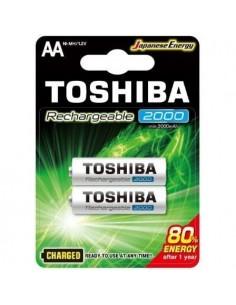 Pack de 2 Pilas AA Toshiba Rechargeable/ 1.2V/ Recargables