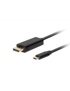 CABLE USB-C A DISPLAYPORT LANBERG MACHO/MACHO 1.0M 4K 60HZ NEGRO