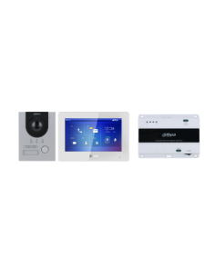 Dahua Technology DHI-KTD01L(S) sistema de intercomunicación de video 2 MP 17,8 cm (7") Aluminio, Blanco