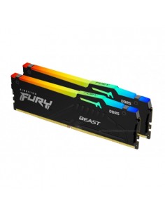MEMORIA KINGSTON FURY BEAST RGB DDR5 64GB KIT2 4800MT/S  CL3