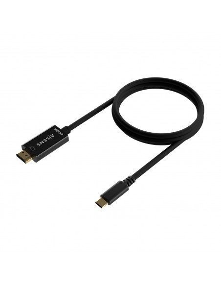 AISENS Cable Conversor USB-C A HDMI 4K@30Hz, USB-C M-HDMI M, Negro, 1.8M