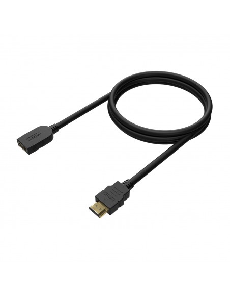 AISENS Cable HDMI V2.0 Prolongador Premium Alta Velocidad   Hec 4K@60Hz 18Gbps, A M-A H, Negro, 1.0M