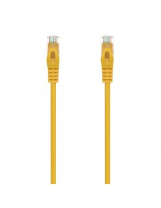 AISENS Cable de Red Latiguillo RJ45 LSZH Cat.6A 500 Mhz UTP AWG24, Amarillo, 1.0M
