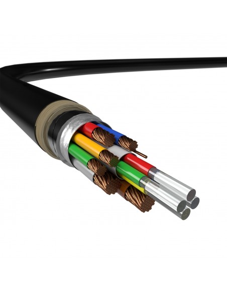 AISENS Cable DISPLAYPORT AOC V1.4 8K@60Hz 4K@120Hz 4 4 4 32.4Gbps, DP M-DP M, Negro, 10M