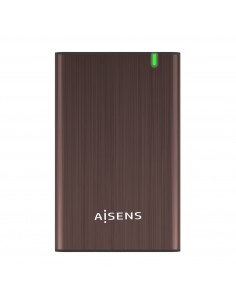 AISENS Caja Externa 2.5" ASE-2525BWN 9.5 mm SATA A USB 3.0 USB 3.1 Gen1, Marron