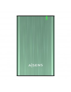 AISENS Caja Externa 2.5" ASE-2525SGN 9.5 mm SATA A USB 3.0 USB 3.1 Gen1, Verde Primavera