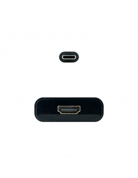 Nanocable Conversor USB-C a HDMI 4K, USB-C M-HDMI H, Negro, 15 cm