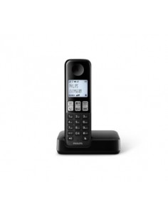 Philips D2501B Teléfono DECT Identificador de llamadas Negro