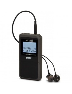 Radio portatil de bolsillo aiwa rd - 20dab negro