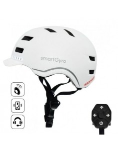 Casco para Adulto SmartGyro Helmet Pro/ Tamaño L/ Blanco