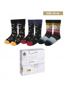Pack calcetines 3 piezas harry potter talla 40 - 46