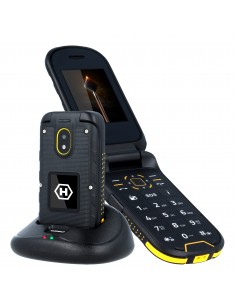 Telefono movil hammer bow black 2.4pulgadas -  2mpx -  2g - negro - amarillo