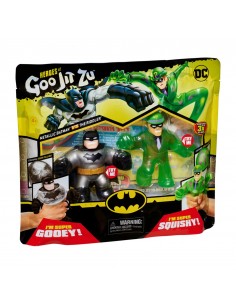 Pack de 2 figuras bandai goo jit zu dc héroes batman vs the riddler