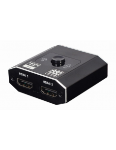 Gembird DSW-HDMI-21, HDMI, HDMI, Femenino, Full-height / Full-length, Negro, 54 mm