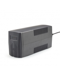 Gembird EG-UPS-B650, Línea interactiva, 0,65 kVA, 390 W, 50/60 Hz, 10 ms, Sobrecarga, Descarga excesiva, Cortocircuito
