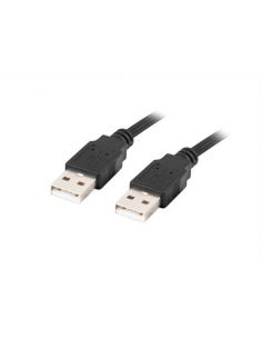 Lanberg CA-USBA-20CU-0005-BK, 0,5 m, USB A, USB A, USB 2.0, 480 Mbit/s, Negro