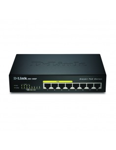 D-Link DGS-1008P E switch No administrado L2 Energía sobre Ethernet (PoE) Negro