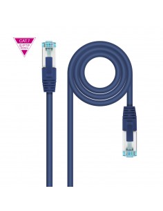 Nanocable Cable de Red Cat.7 600MHZ LSZH SFTP PIMF AWG26, Azul, 25 cm