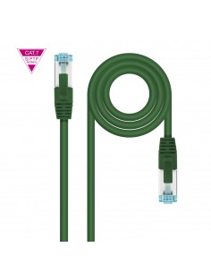Nanocable Cable de Red Cat.7 600MHZ LSZH SFTP PIMF AWG26, Verde, 25 cm