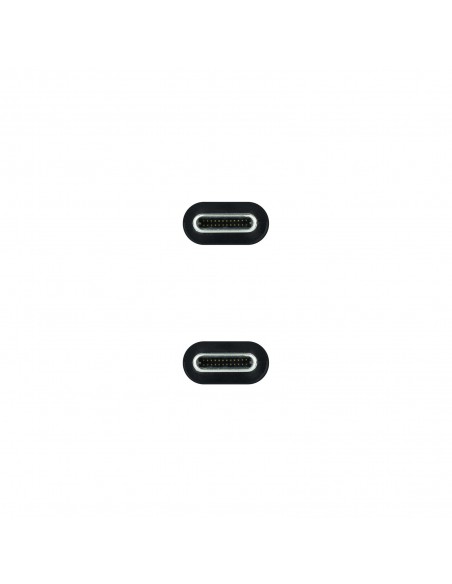 Nanocable Cable USB 3.1 Gen2 10Gbps 5A, 4K 60Hz, USB-C M-USB-C M, Negro, 1.5 m