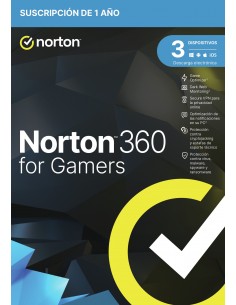 NortonLifeLock 360 for Gamers Español Licencia básica 1 licencia(s) 1 año(s)