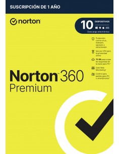 NortonLifeLock 360 Premium Español Licencia básica 1 licencia(s) 1 año(s)