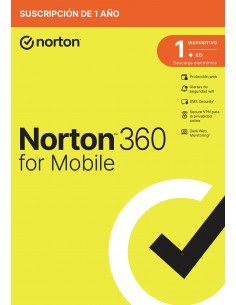 NortonLifeLock 360 Mobile Portugués Licencia básica 1 licencia(s) 1 año(s)