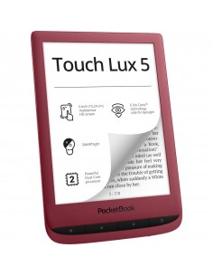 Ebook pocketbook touch lux 5.6pulgadas 8gb rojo