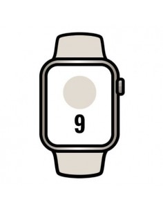 Apple Watch Series 9/ GPS/ 41mm/ Caja de Aluminio Blanco Estrella/ Correa Deportiva Blanco Estrella M/L