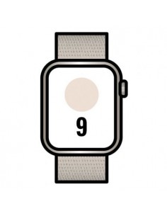 Apple Watch Series 9/ GPS/ 45mm/ Caja de Aluminio Blanco Estrella/ Correa Deportiva Loop Blanco Estrella
