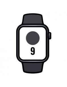 Apple Watch Series 9/ GPS/ 45mm/ Caja de Aluminio Medianoche/ Correa Deportiva Medianoche M/L