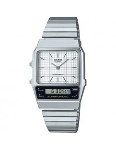 Reloj Analógico y Digital Casio Vintage Edgy AQ-800E-7AEF/ 41mm/ Plata