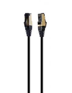 CABLE RED S-FTP GEMBIRD  CAT 8 LSZH NEGRO 15 M