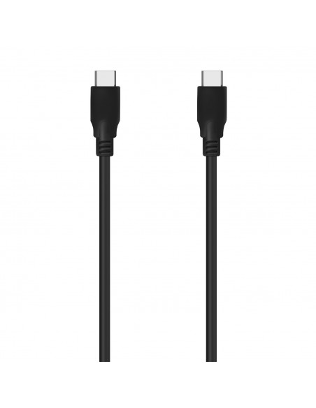 AISENS Cable USB 3.2 Gen2x2 20Gbps 8k@30Hz 5A 100W E-Marker, Tipo USB-C M-USB-C M, Negro, 2.0m