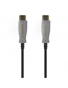 AISENS Cable HDMI V2.0 AOC Premium Alta Velocidad   Hec 4K@60Hz 4 4 4 18Gbps, A M-A M, Negro, 100m