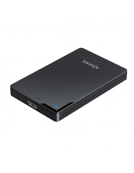 AISENS Caja Externa 2,5″ 9.5mm SATA a USB 3.0 USB3.1 Gen1, Negra